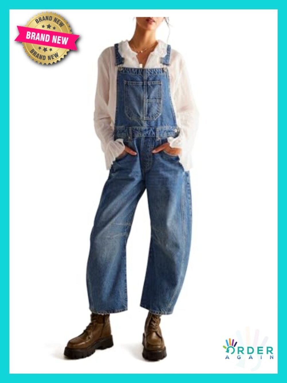 Denim Overalls Barrel Wide Leg Baggy Adjustable Stretch Jumpsuit Y2K